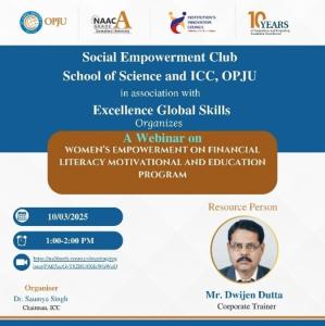 Webinar on Women’s Empowerment on Financial Literacy Motivational and Education Program