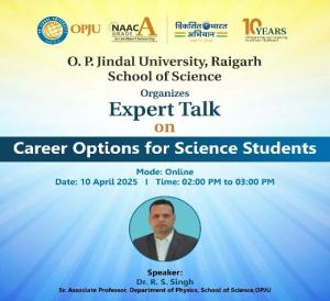 Expert Talk on "Career Options for Science Students"