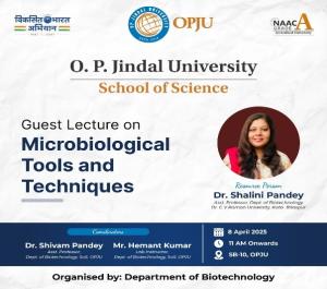 Guest Lecture on “Microbiological Tools and Techniques”