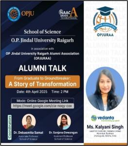 Talk on “From Graduate to Ground breaker: A Story of Transformation”