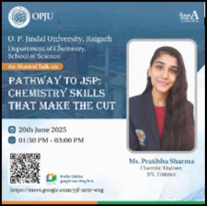 Talk on “Pathway to JSP: Chemistry Skills That Make the Cut”